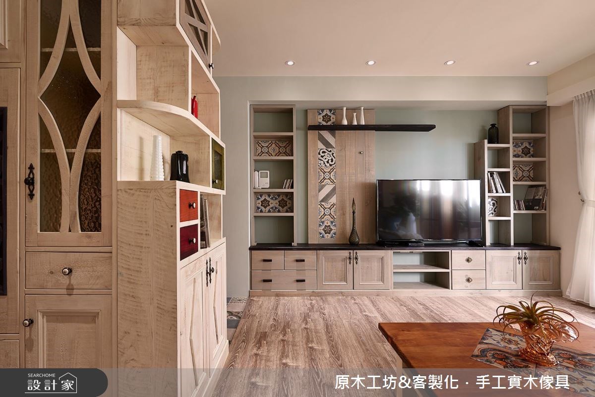 35坪老屋(16~30年)＿鄉村風客廳案例圖片＿原木工坊&客製化．手工實木傢具＿原木工坊_20之9