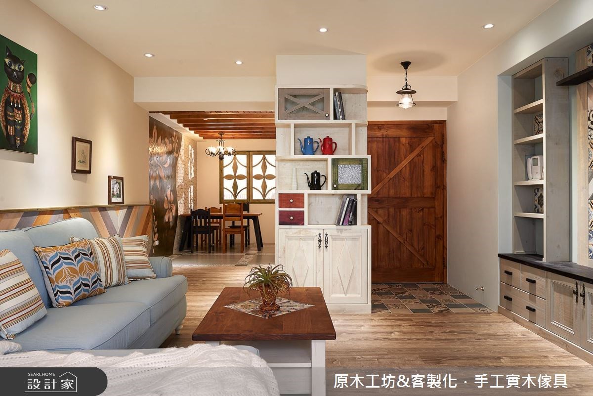 35坪老屋(16~30年)＿鄉村風客廳餐廳案例圖片＿原木工坊&客製化．手工實木傢具＿原木工坊_20之11
