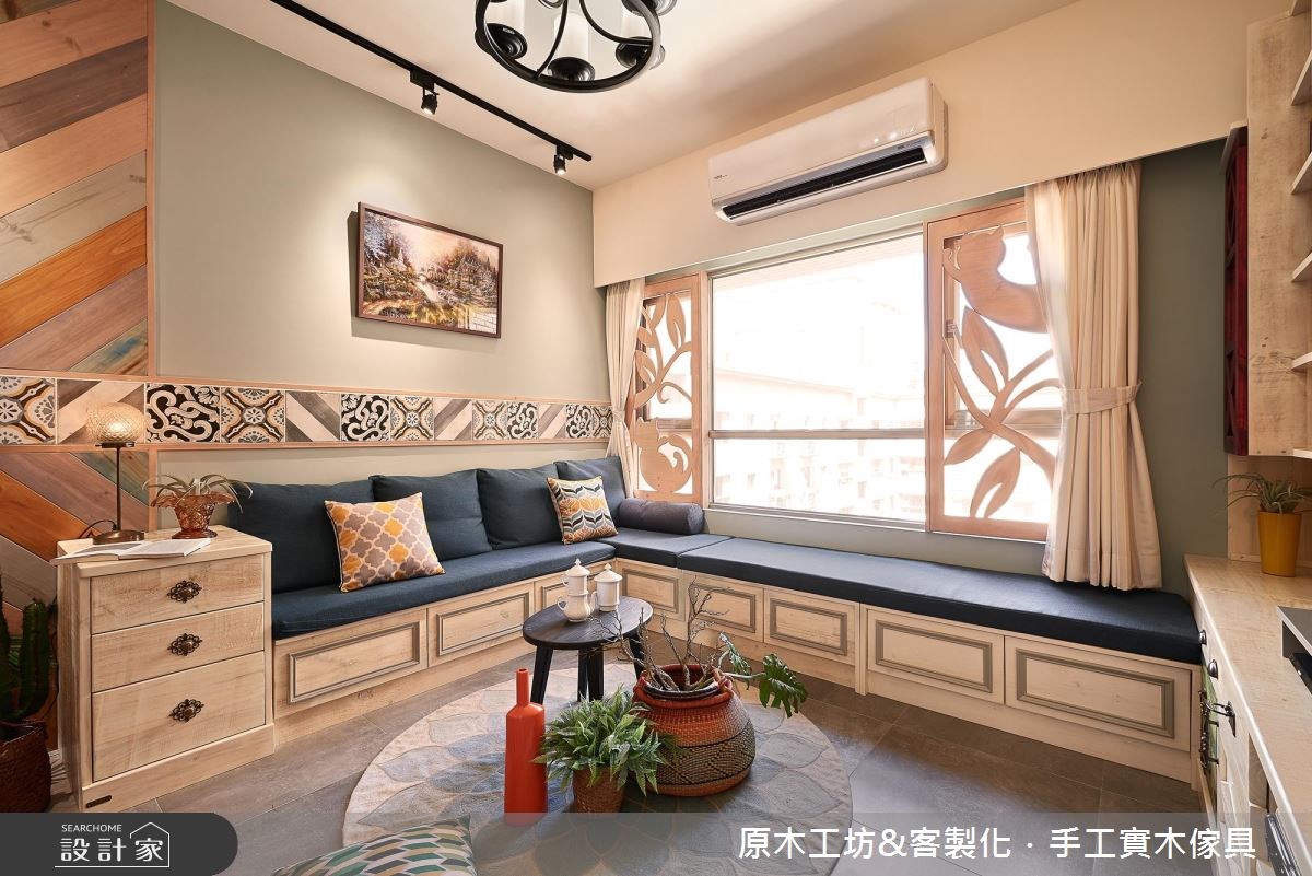 25坪中古屋(5~15年)＿鄉村風客廳案例圖片＿原木工坊&客製化．手工實木傢具＿原木工坊_21之2