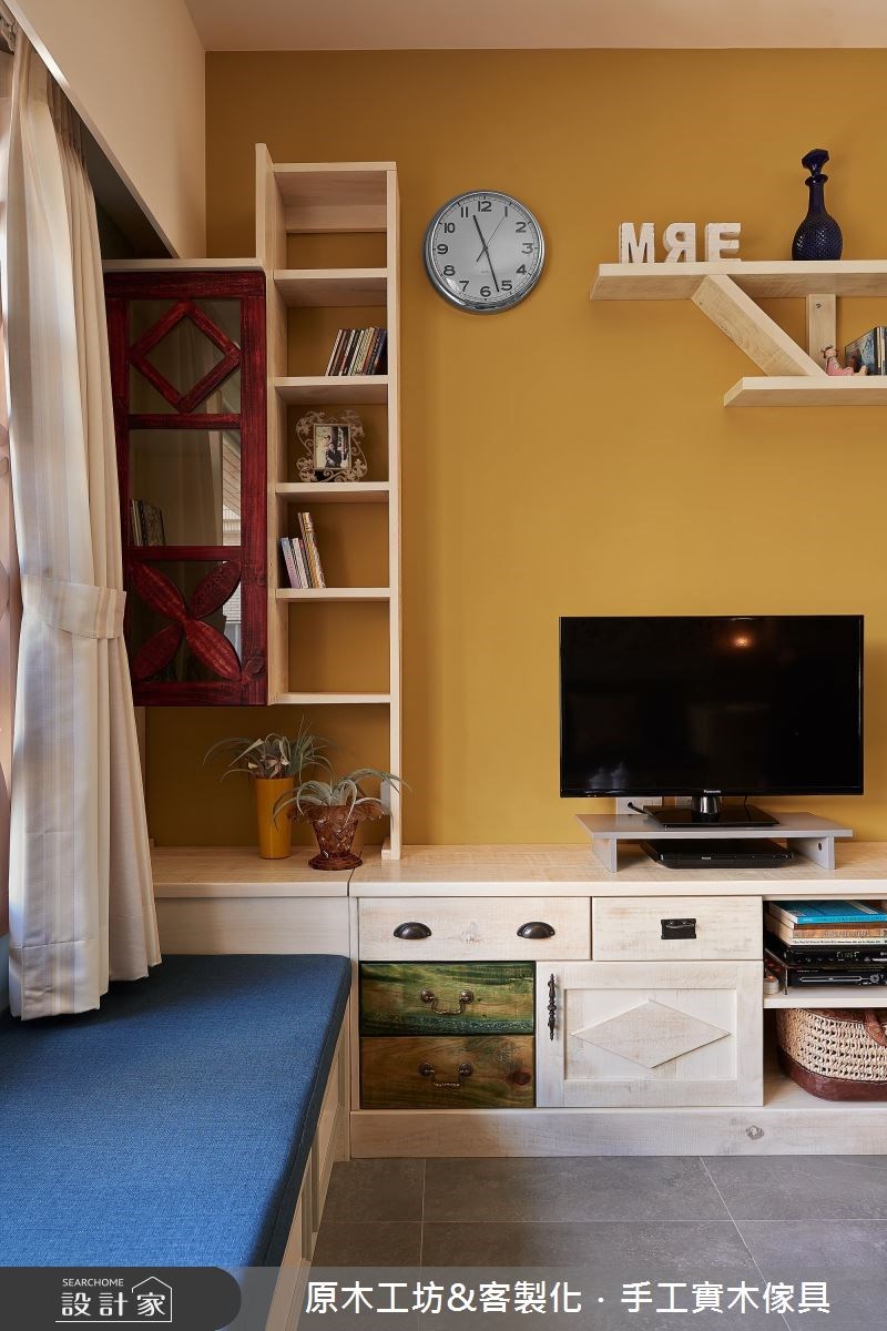 25坪中古屋(5~15年)＿鄉村風客廳案例圖片＿原木工坊&客製化．手工實木傢具＿原木工坊_21之4