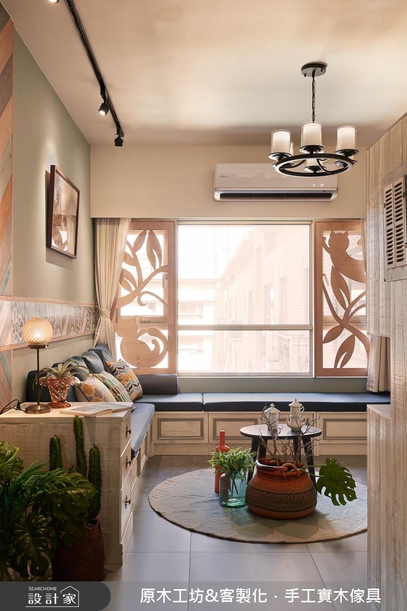 25坪中古屋(5~15年)＿鄉村風客廳案例圖片＿原木工坊&客製化．手工實木傢具＿原木工坊_21之5
