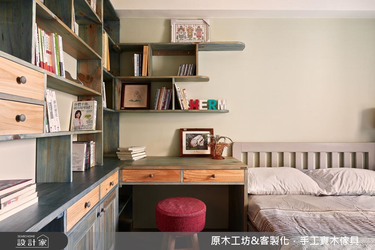 25坪中古屋(5~15年)＿鄉村風臥室案例圖片＿原木工坊&客製化．手工實木傢具＿原木工坊_21之9