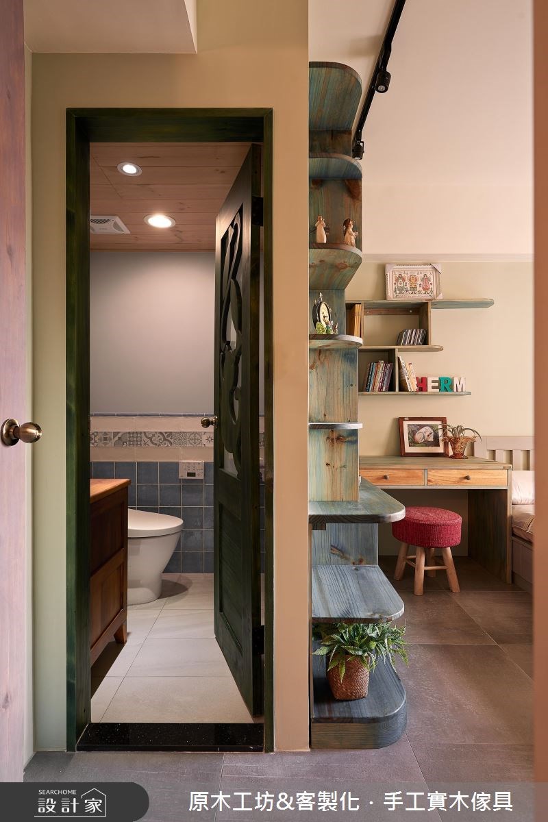 25坪中古屋(5~15年)＿鄉村風臥室浴室案例圖片＿原木工坊&客製化．手工實木傢具＿原木工坊_21之10