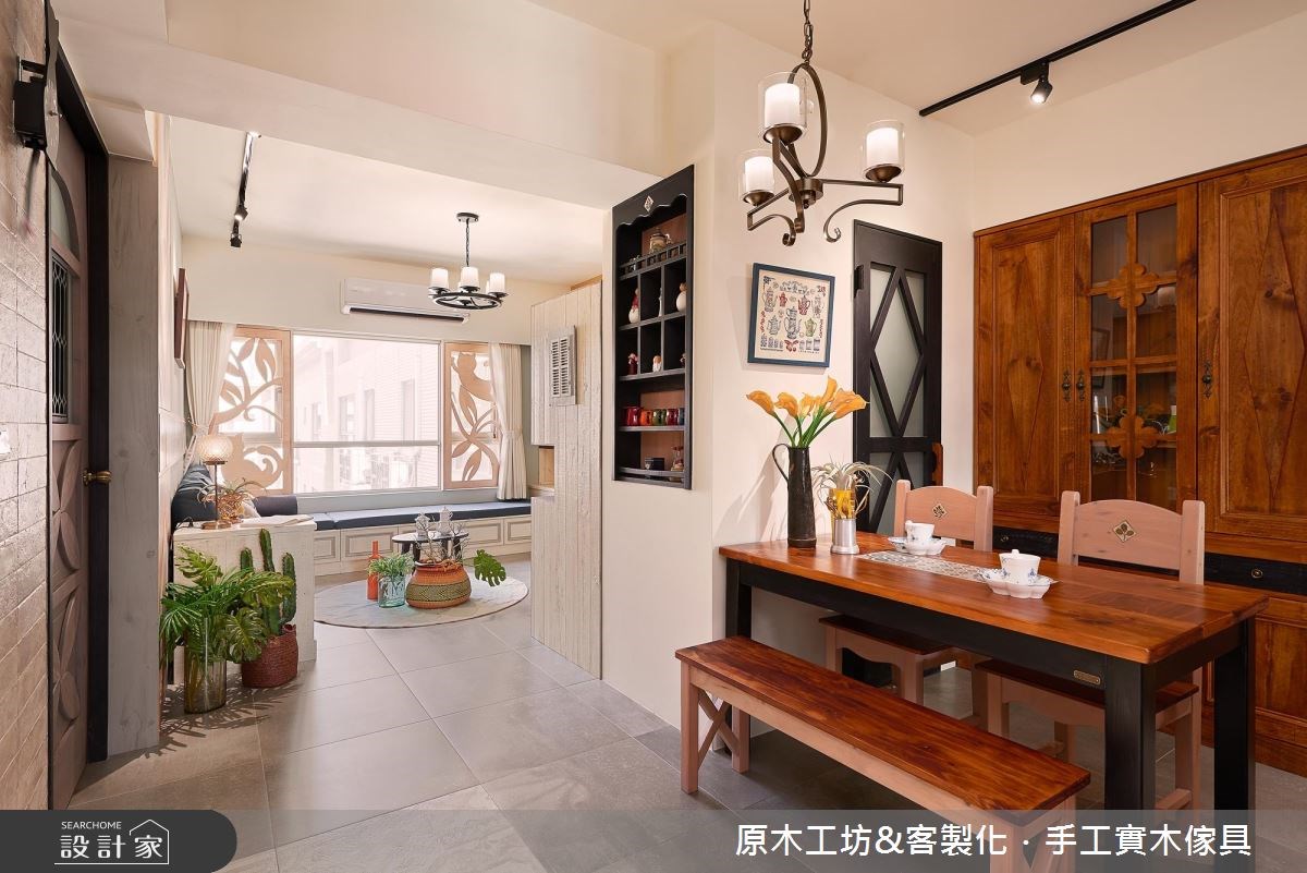 25坪中古屋(5~15年)＿鄉村風客廳餐廳案例圖片＿原木工坊&客製化．手工實木傢具＿原木工坊_21之11