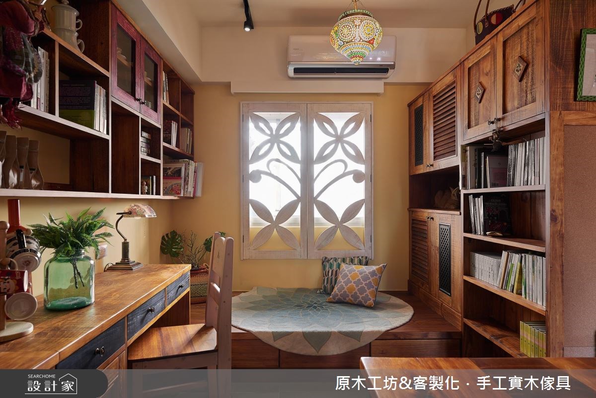 25坪中古屋(5~15年)＿鄉村風書房案例圖片＿原木工坊&客製化．手工實木傢具＿原木工坊_21之14