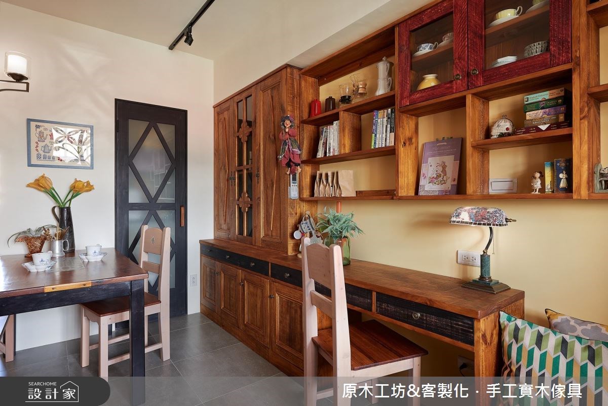 25坪中古屋(5~15年)＿鄉村風餐廳書房案例圖片＿原木工坊&客製化．手工實木傢具＿原木工坊_21之15