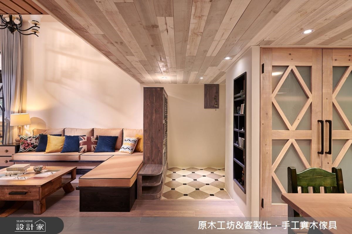 35坪老屋(16~30年)＿鄉村風客廳案例圖片＿原木工坊&客製化．手工實木傢具＿原木工坊_22之2