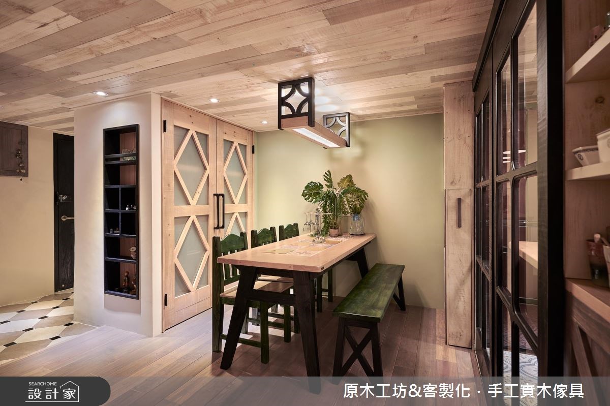 35坪老屋(16~30年)＿鄉村風餐廳案例圖片＿原木工坊&客製化．手工實木傢具＿原木工坊_22之4
