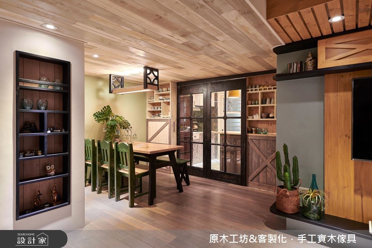 35坪老屋(16~30年)＿鄉村風餐廳案例圖片＿原木工坊&客製化．手工實木傢具＿原木工坊_22之5