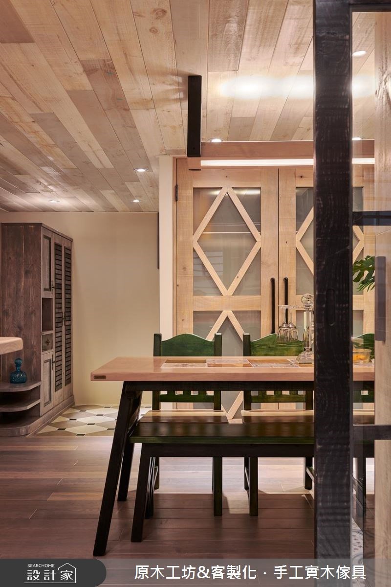 35坪老屋(16~30年)＿鄉村風玄關餐廳案例圖片＿原木工坊&客製化．手工實木傢具＿原木工坊_22之10