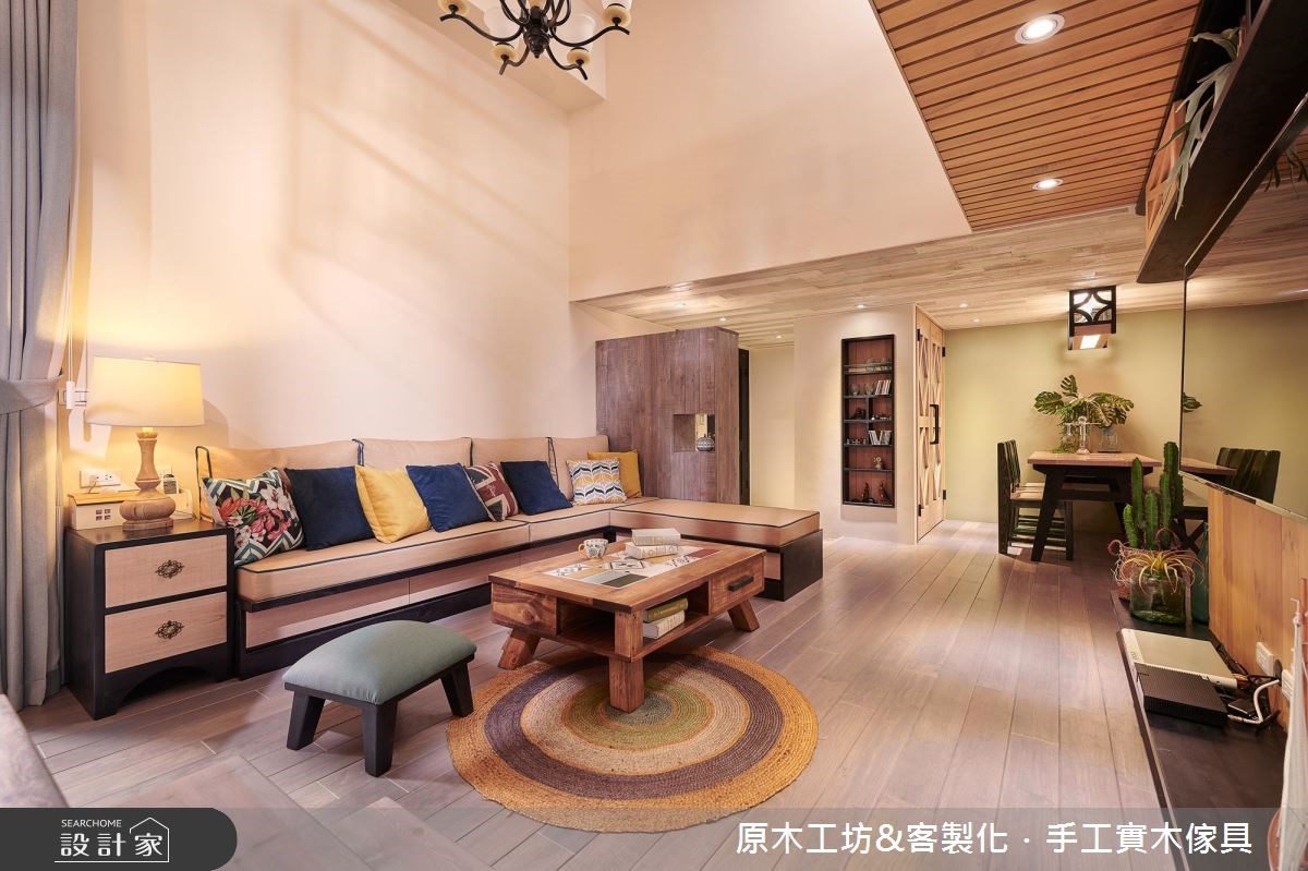 35坪老屋(16~30年)＿鄉村風客廳餐廳案例圖片＿原木工坊&客製化．手工實木傢具＿原木工坊_22之11