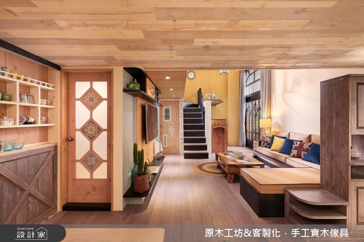 35坪老屋(16~30年)＿鄉村風客廳案例圖片＿原木工坊&客製化．手工實木傢具＿原木工坊_22之15