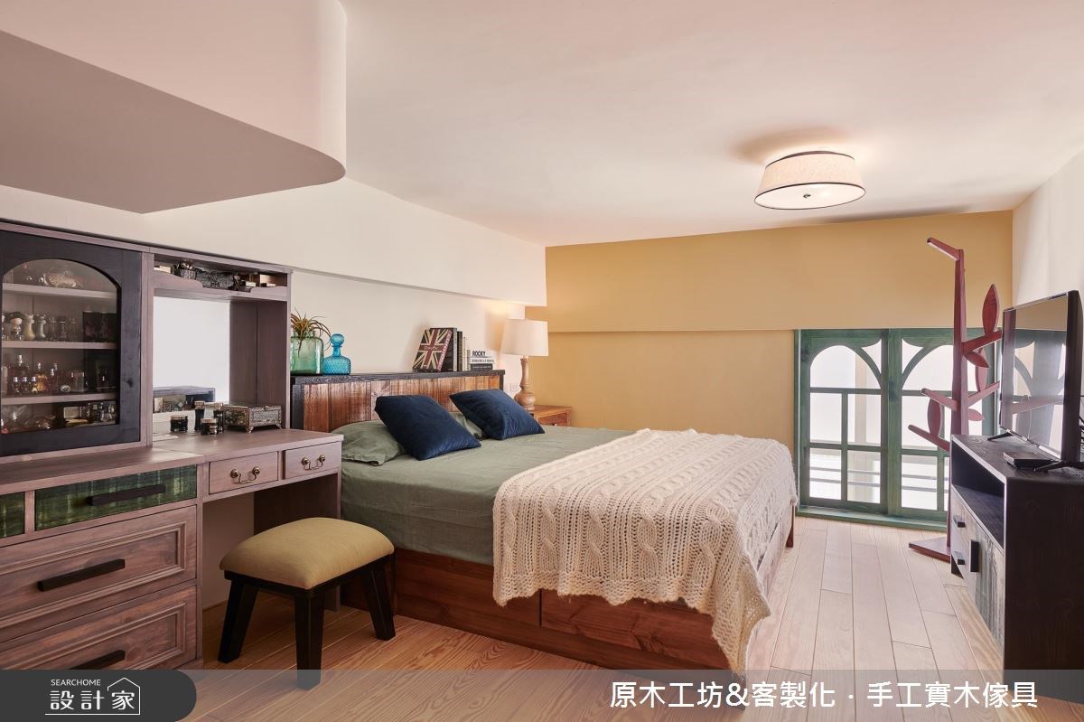 35坪老屋(16~30年)＿鄉村風臥室案例圖片＿原木工坊&客製化．手工實木傢具＿原木工坊_22之24