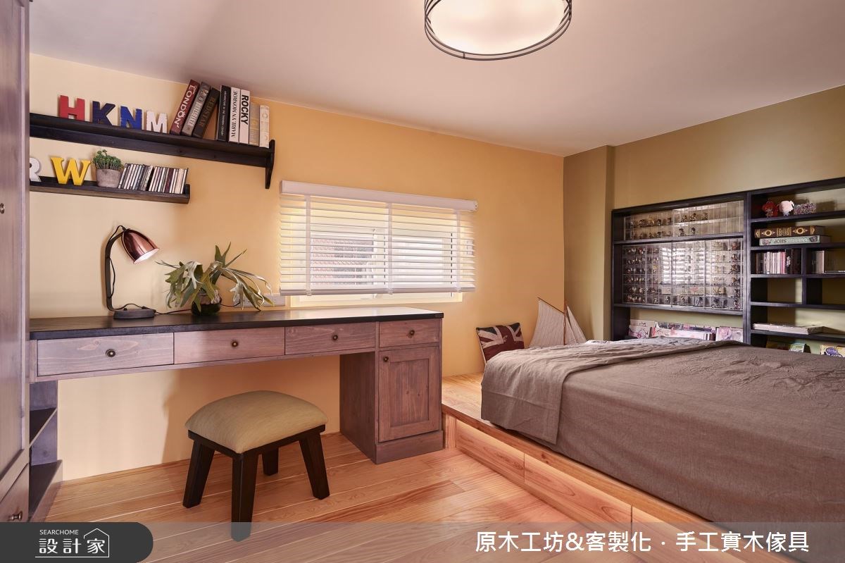35坪老屋(16~30年)＿鄉村風臥室案例圖片＿原木工坊&客製化．手工實木傢具＿原木工坊_22之27