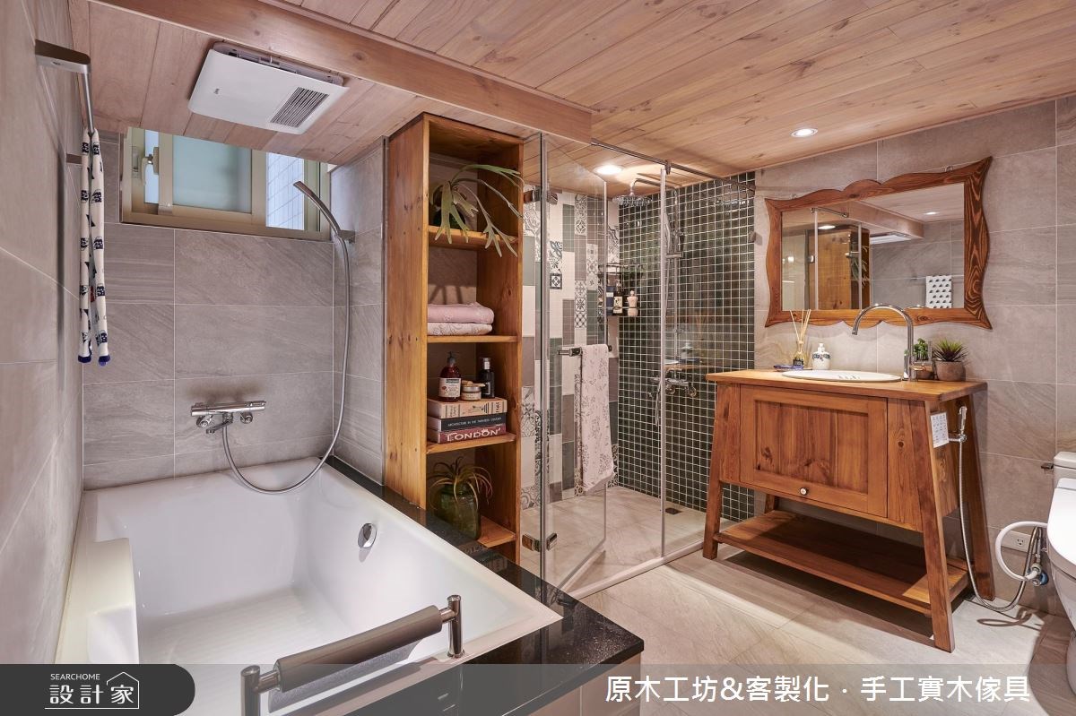 35坪老屋(16~30年)＿鄉村風浴室案例圖片＿原木工坊&客製化．手工實木傢具＿原木工坊_22之31