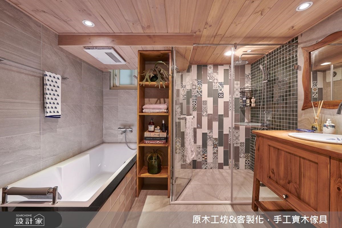35坪老屋(16~30年)＿鄉村風浴室案例圖片＿原木工坊&客製化．手工實木傢具＿原木工坊_22之32
