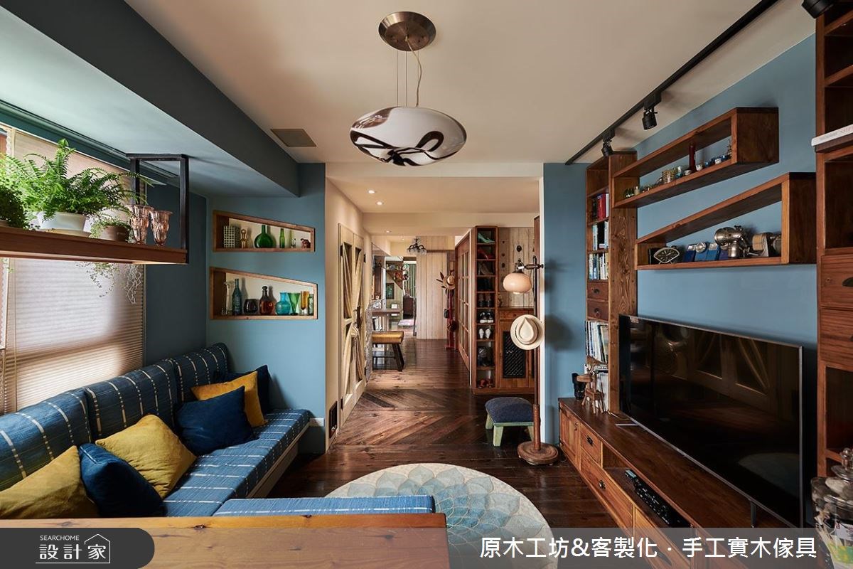 45坪老屋(16~30年)＿鄉村風客廳案例圖片＿原木工坊&客製化．手工實木傢具＿原木工坊_23之6