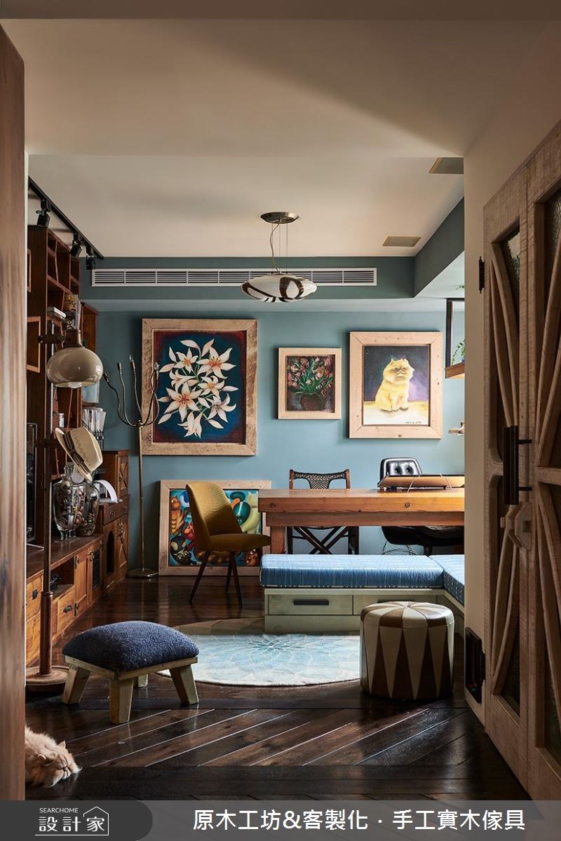 45坪老屋(16~30年)＿鄉村風客廳案例圖片＿原木工坊&客製化．手工實木傢具＿原木工坊_23之7