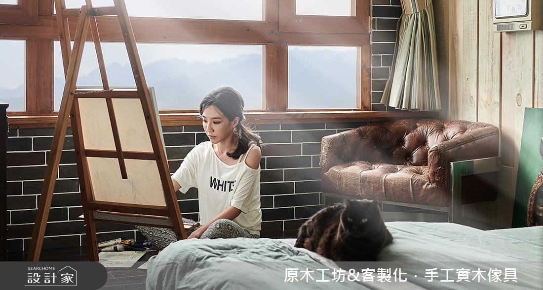 45坪老屋(16~30年)＿鄉村風臥室案例圖片＿原木工坊&客製化．手工實木傢具＿原木工坊_23之23