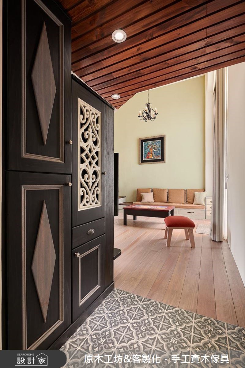 19坪老屋(16~30年)＿鄉村風玄關客廳案例圖片＿原木工坊&客製化．手工實木傢具＿原木工坊_24之1