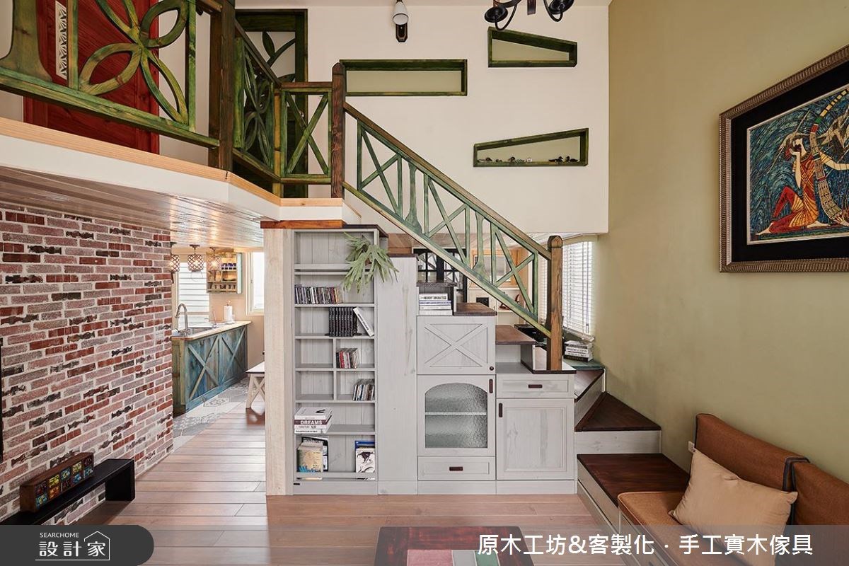 19坪老屋(16~30年)＿鄉村風客廳走廊案例圖片＿原木工坊&客製化．手工實木傢具＿原木工坊_24之6