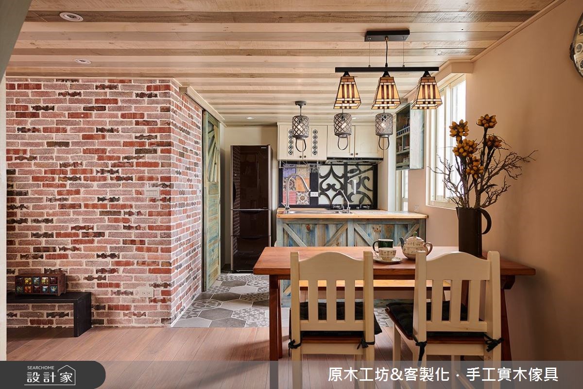 19坪老屋(16~30年)＿鄉村風餐廳廚房吧檯案例圖片＿原木工坊&客製化．手工實木傢具＿原木工坊_24之12