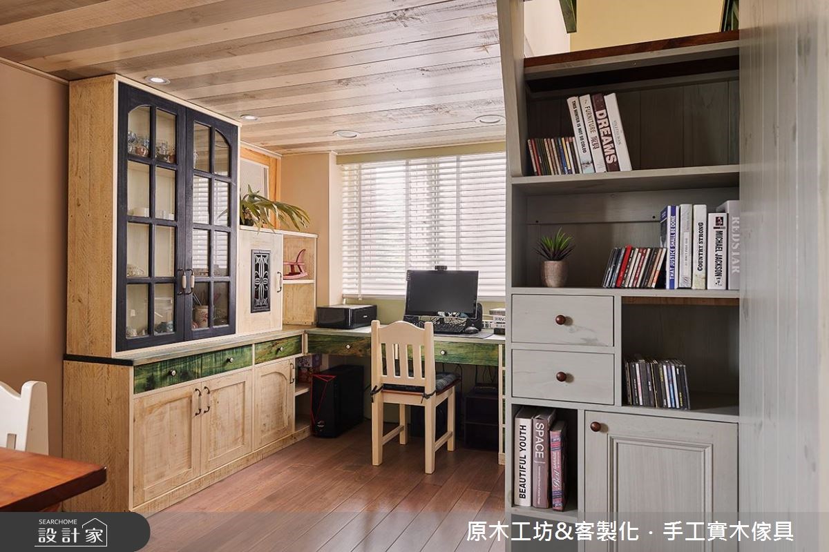 19坪老屋(16~30年)＿鄉村風工作區案例圖片＿原木工坊&客製化．手工實木傢具＿原木工坊_24之15