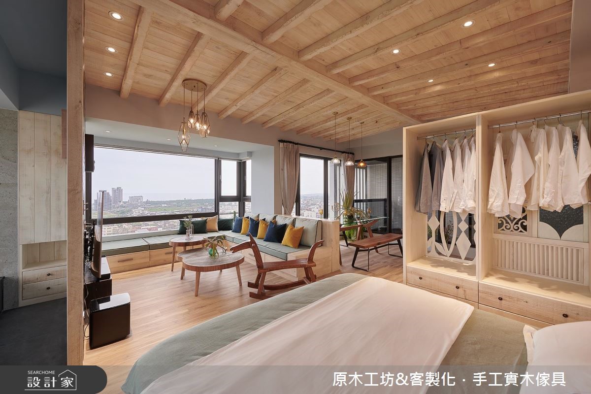 25坪新成屋(5年以下)＿混搭風客廳臥室臥榻案例圖片＿原木工坊&客製化．手工實木傢具＿原木工坊_26之16