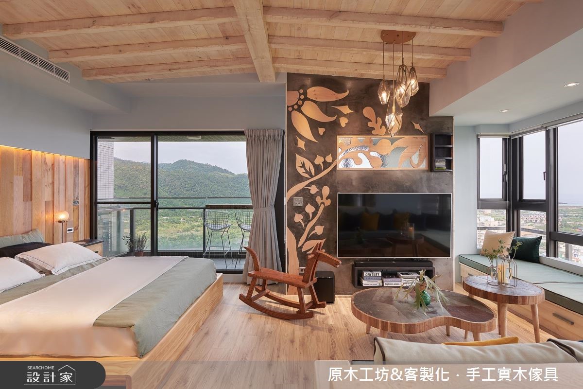25坪新成屋(5年以下)＿混搭風客廳臥室案例圖片＿原木工坊&客製化．手工實木傢具＿原木工坊_26之11