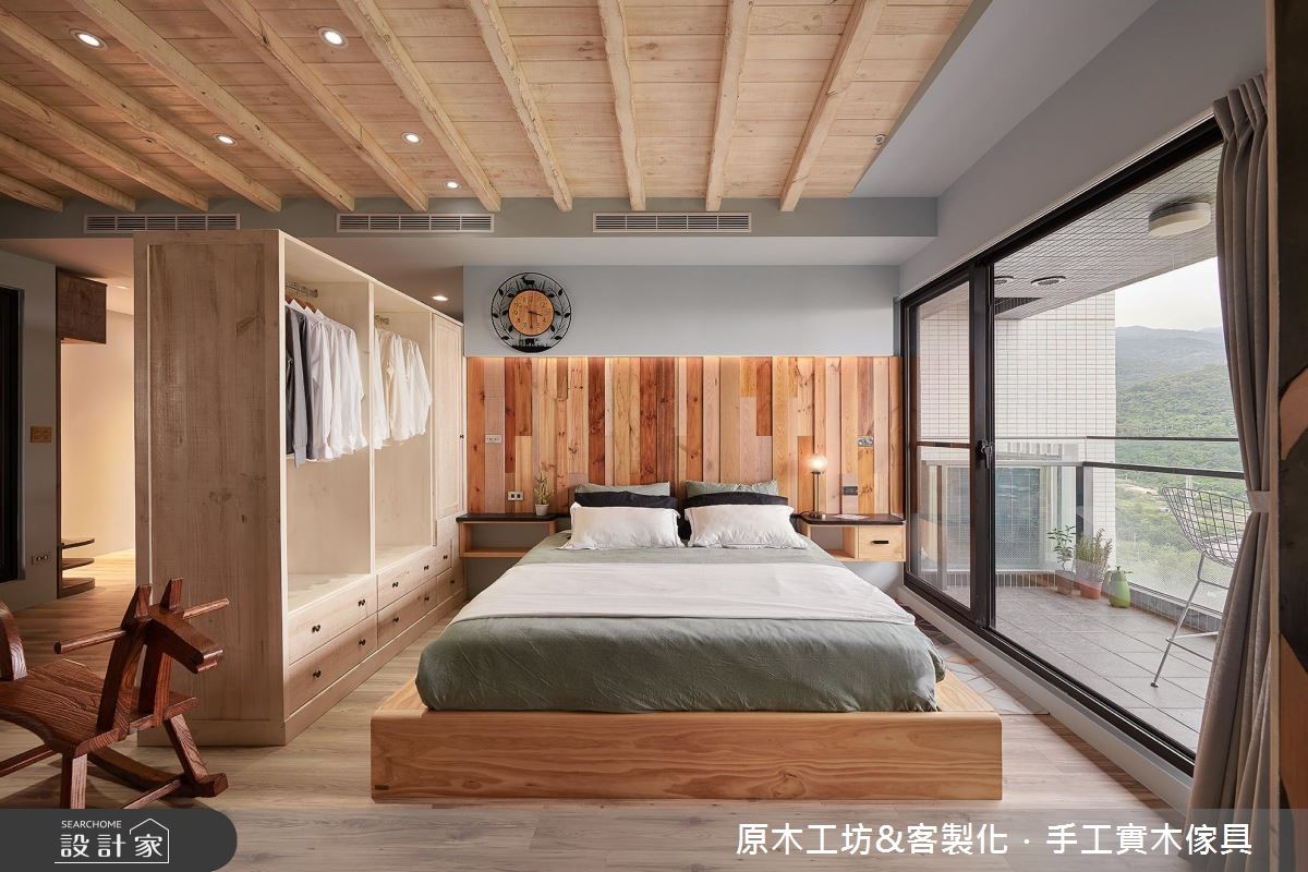 25坪新成屋(5年以下)＿混搭風臥室案例圖片＿原木工坊&客製化．手工實木傢具＿原木工坊_26之14