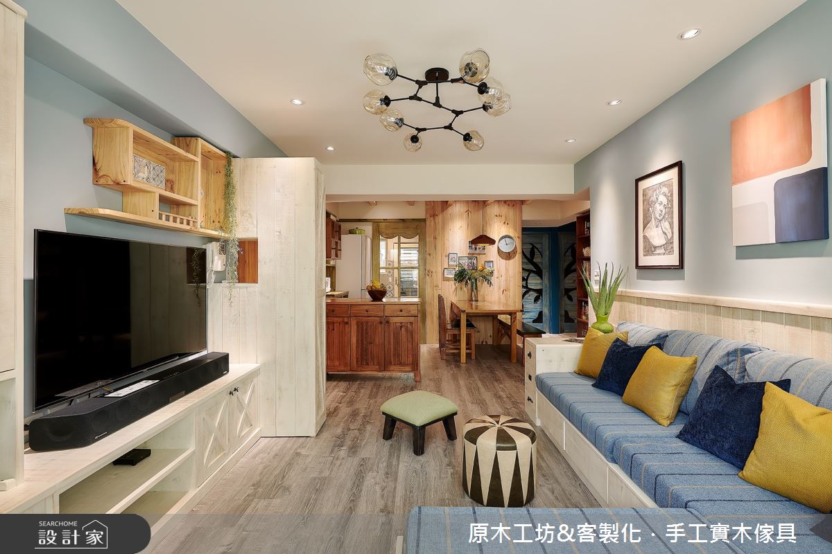 35坪老屋(16~30年)＿混搭風客廳案例圖片＿原木工坊&客製化．手工實木傢具＿原木工坊_29之1