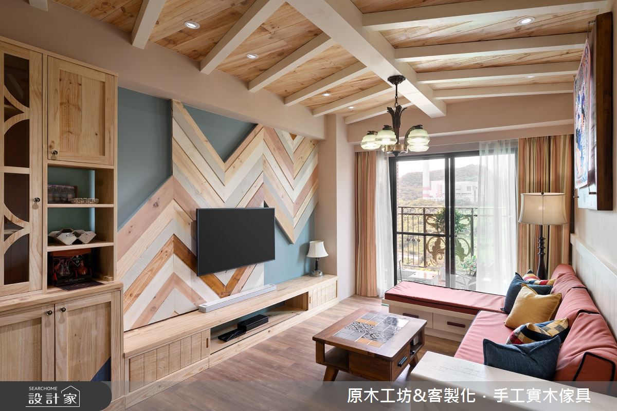 30坪新成屋(5年以下)＿混搭風客廳案例圖片＿原木工坊&客製化．手工實木傢具＿原木工坊_31之10