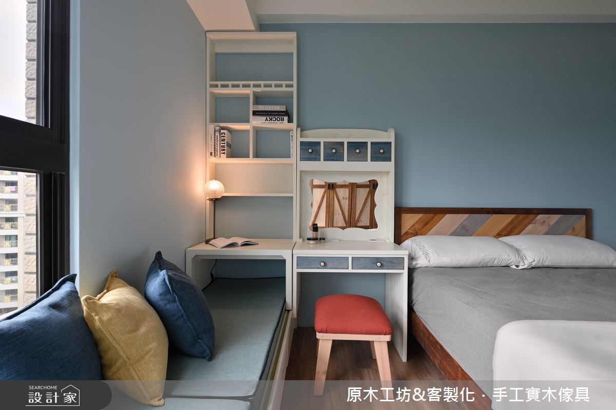30坪新成屋(5年以下)＿混搭風臥室案例圖片＿原木工坊&客製化．手工實木傢具＿原木工坊_31之19