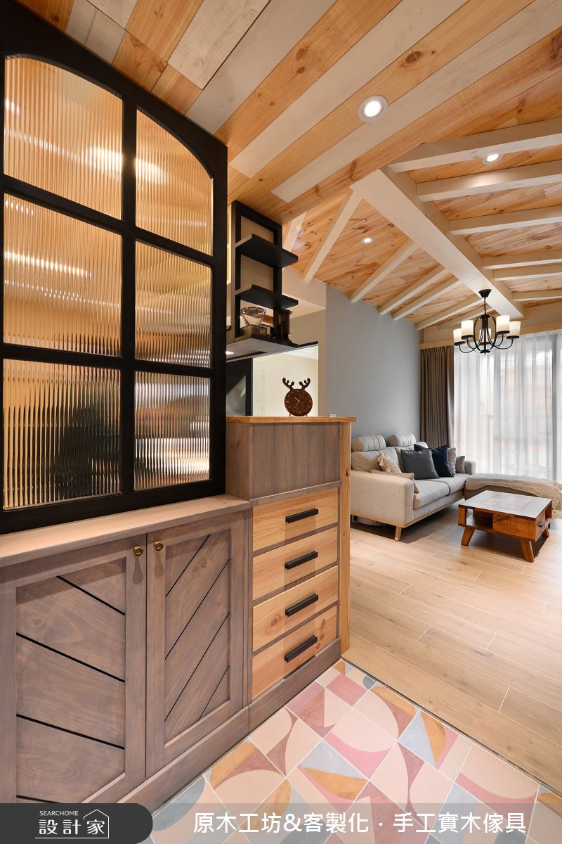30坪新成屋(5年以下)＿混搭風玄關案例圖片＿原木工坊&客製化．手工實木傢具＿原木工坊_32之3