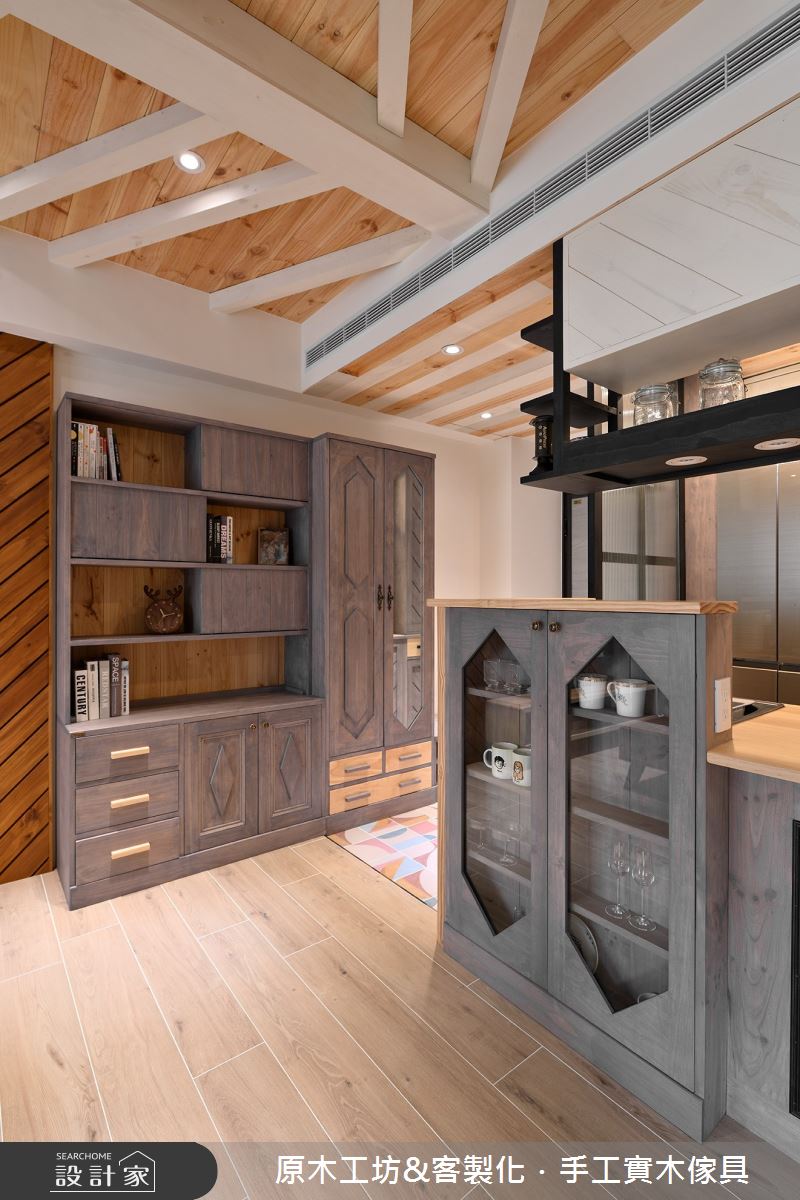 30坪新成屋(5年以下)＿混搭風客廳廚房中島案例圖片＿原木工坊&客製化．手工實木傢具＿原木工坊_32之9