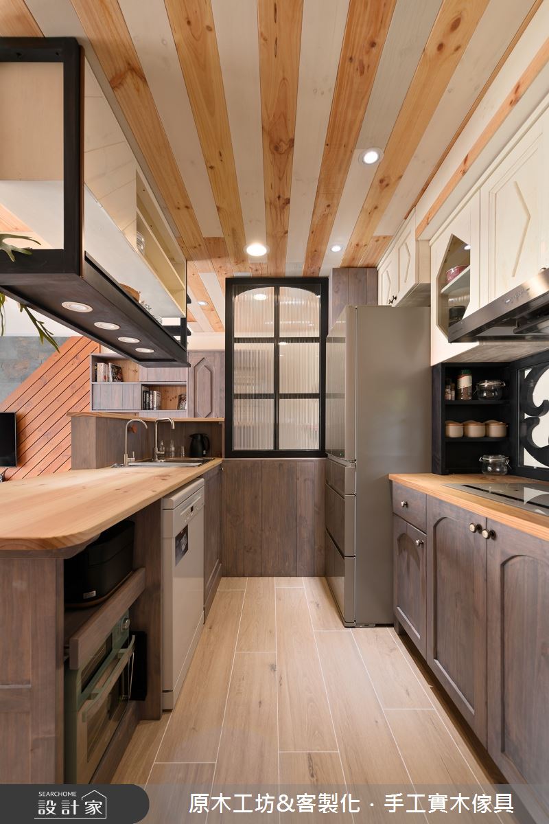30坪新成屋(5年以下)＿混搭風廚房中島案例圖片＿原木工坊&客製化．手工實木傢具＿原木工坊_32之15