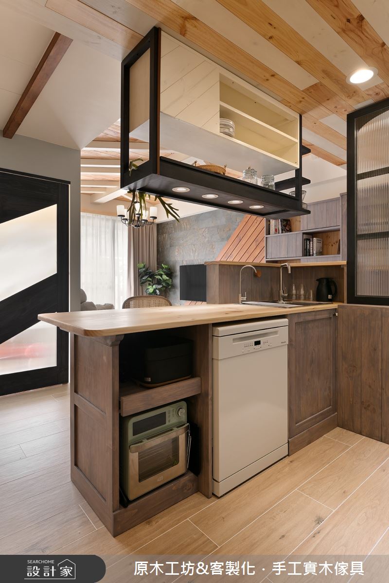 30坪新成屋(5年以下)＿混搭風廚房中島案例圖片＿原木工坊&客製化．手工實木傢具＿原木工坊_32之16