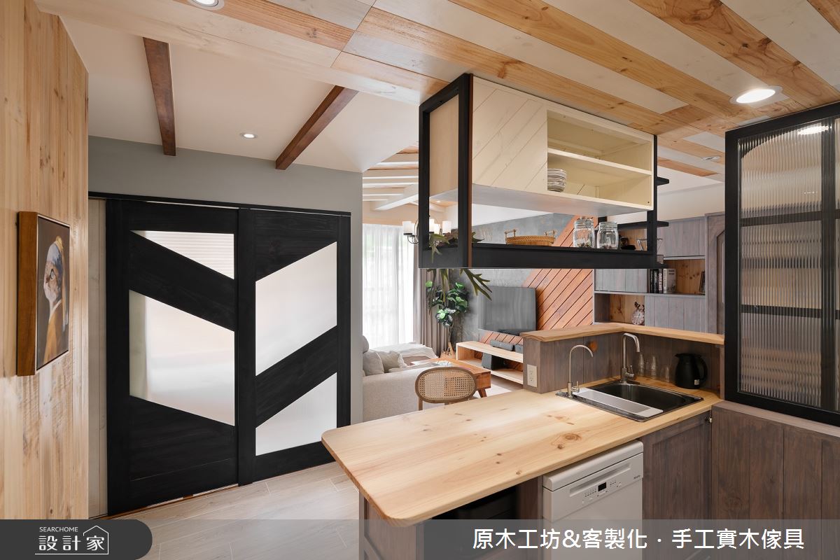 30坪新成屋(5年以下)＿混搭風廚房中島案例圖片＿原木工坊&客製化．手工實木傢具＿原木工坊_32之19
