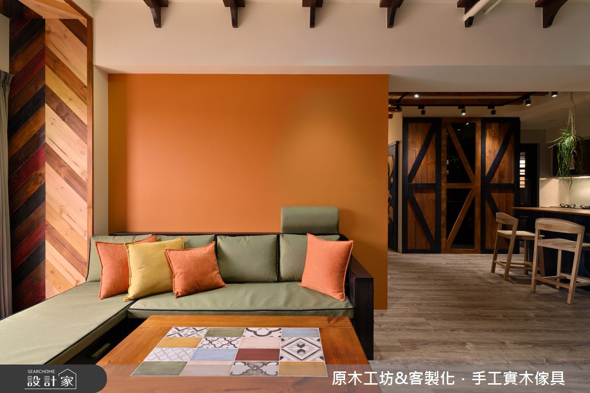 35坪新成屋(5年以下)＿混搭風客廳案例圖片＿原木工坊&客製化．手工實木傢具＿原木工坊_33之11