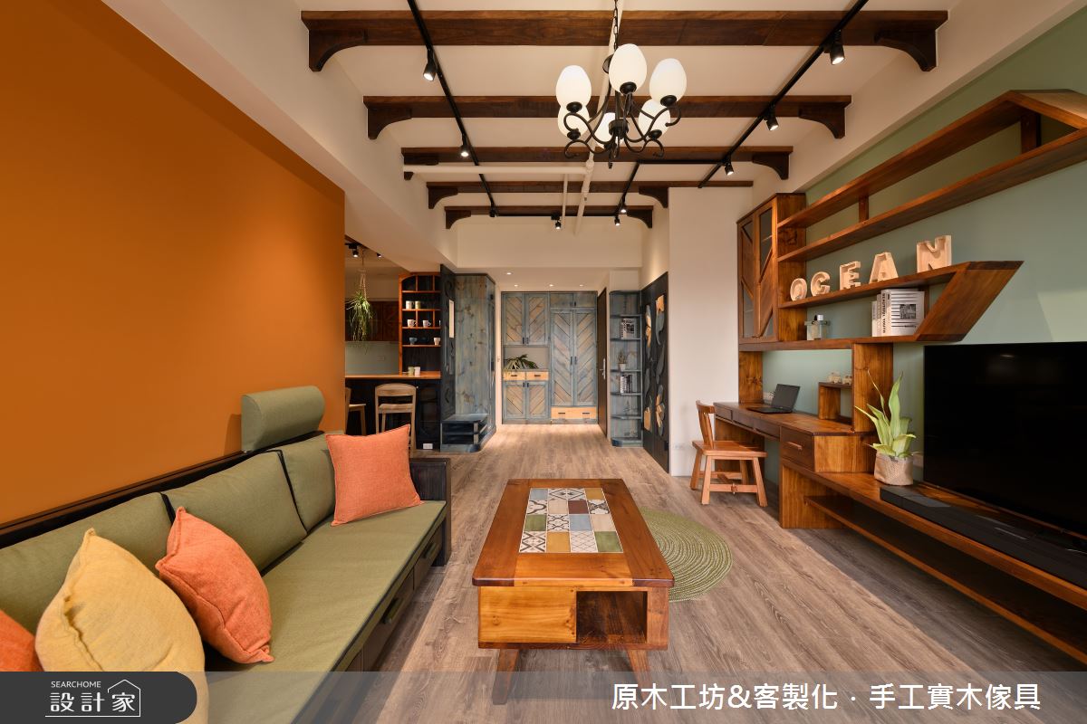 35坪新成屋(5年以下)＿混搭風案例圖片＿原木工坊&客製化．手工實木傢具＿原木工坊_33之13