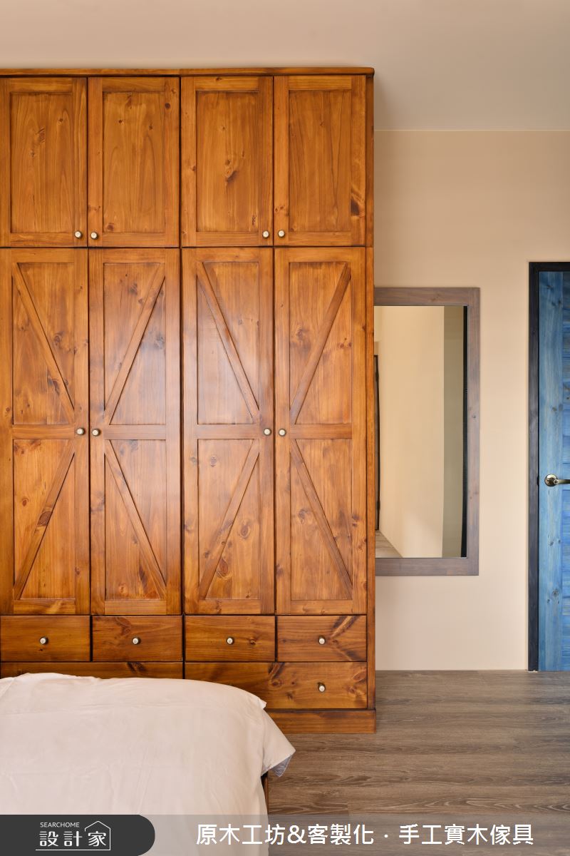 35坪新成屋(5年以下)＿混搭風臥室案例圖片＿原木工坊&客製化．手工實木傢具＿原木工坊_33之19