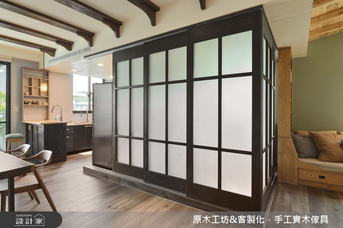 45坪新成屋(5年以下)＿鄉村風和室案例圖片＿原木工坊&客製化．手工實木傢具＿原木工坊_34之17