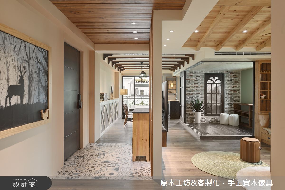 45坪新成屋(5年以下)＿鄉村風玄關客廳和室多功能室案例圖片＿原木工坊&客製化．手工實木傢具＿原木工坊_34之4