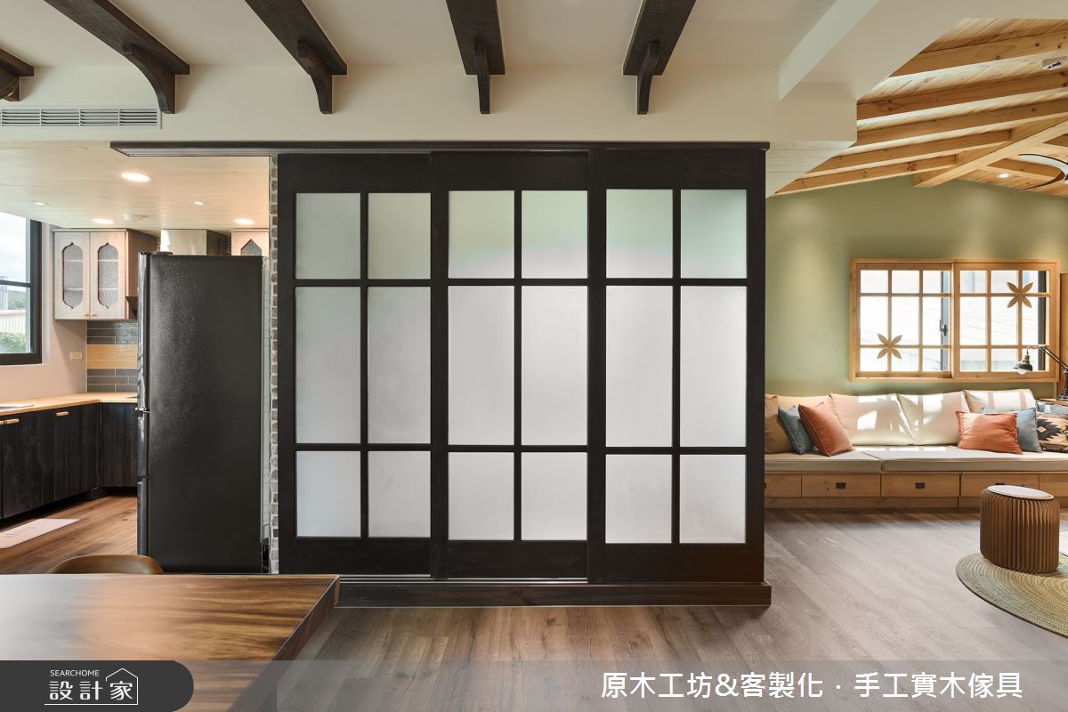 45坪新成屋(5年以下)＿鄉村風客廳和室案例圖片＿原木工坊&客製化．手工實木傢具＿原木工坊_34之16