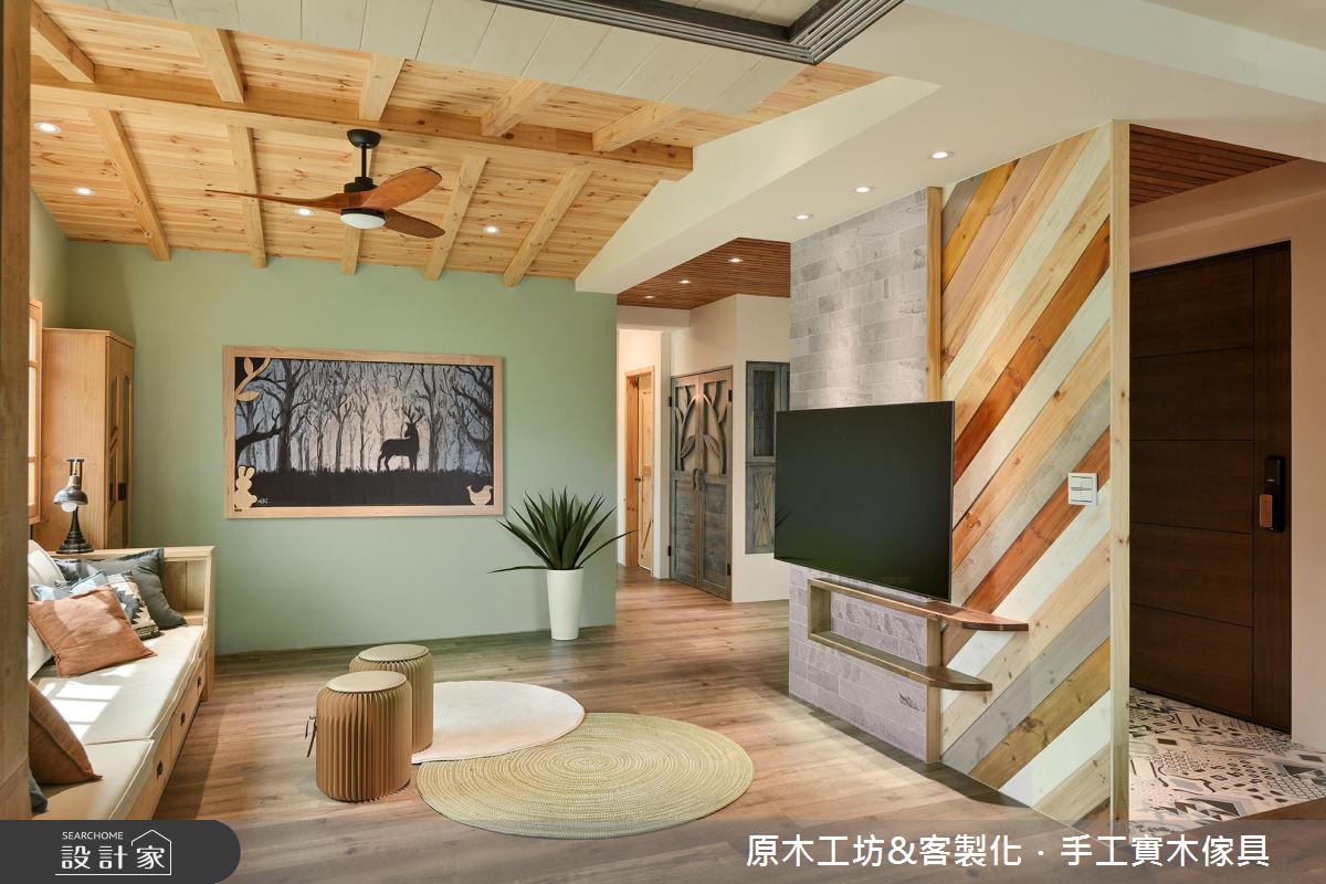 45坪新成屋(5年以下)＿鄉村風玄關客廳案例圖片＿原木工坊&客製化．手工實木傢具＿原木工坊_34之6