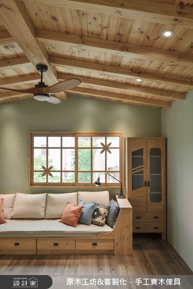 45坪新成屋(5年以下)＿鄉村風客廳案例圖片＿原木工坊&客製化．手工實木傢具＿原木工坊_34之10