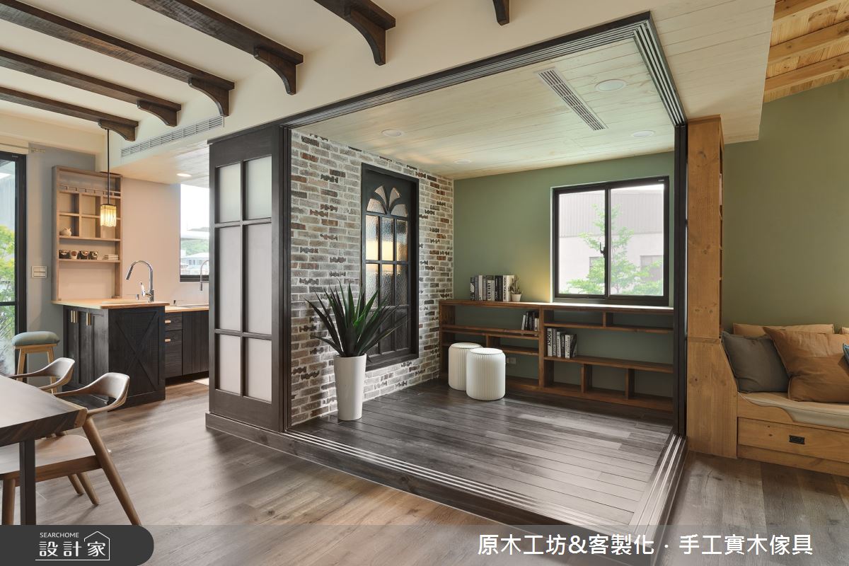 45坪新成屋(5年以下)＿鄉村風餐廳和室多功能室案例圖片＿原木工坊&客製化．手工實木傢具＿原木工坊_34之18
