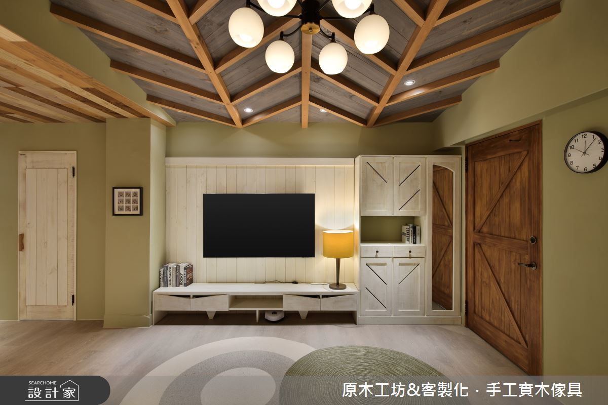 35坪老屋(41~50年)＿混搭風玄關客廳案例圖片＿原木工坊&客製化．手工實木傢具＿原木工坊_35之4