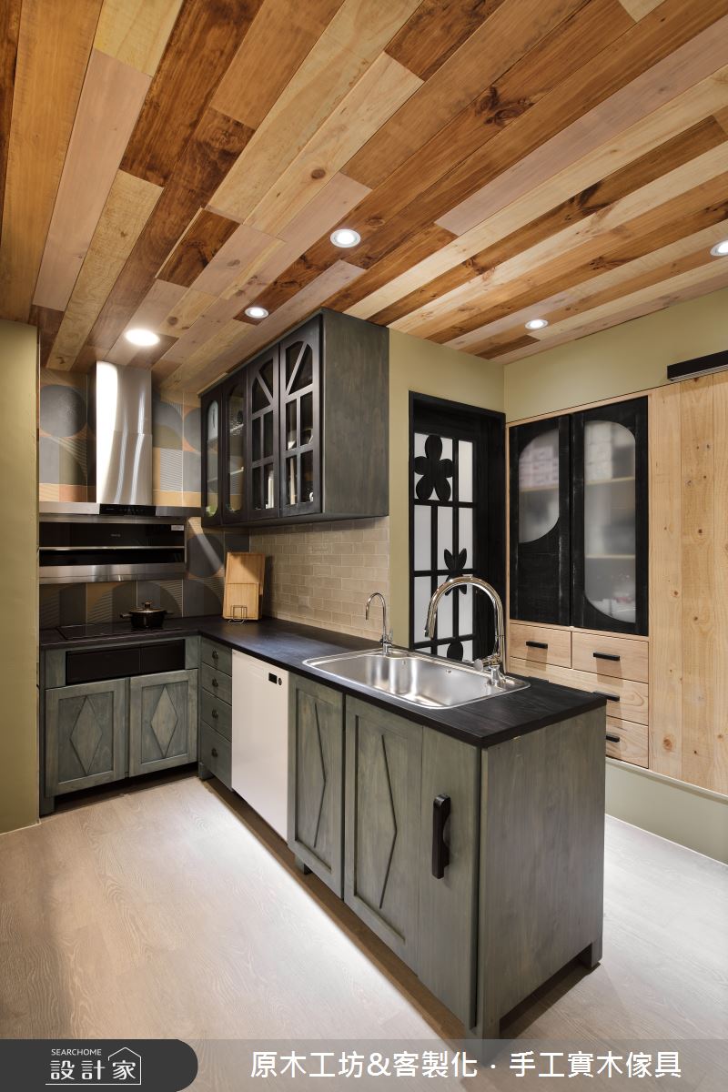 35坪老屋(41~50年)＿混搭風廚房案例圖片＿原木工坊&客製化．手工實木傢具＿原木工坊_35之12