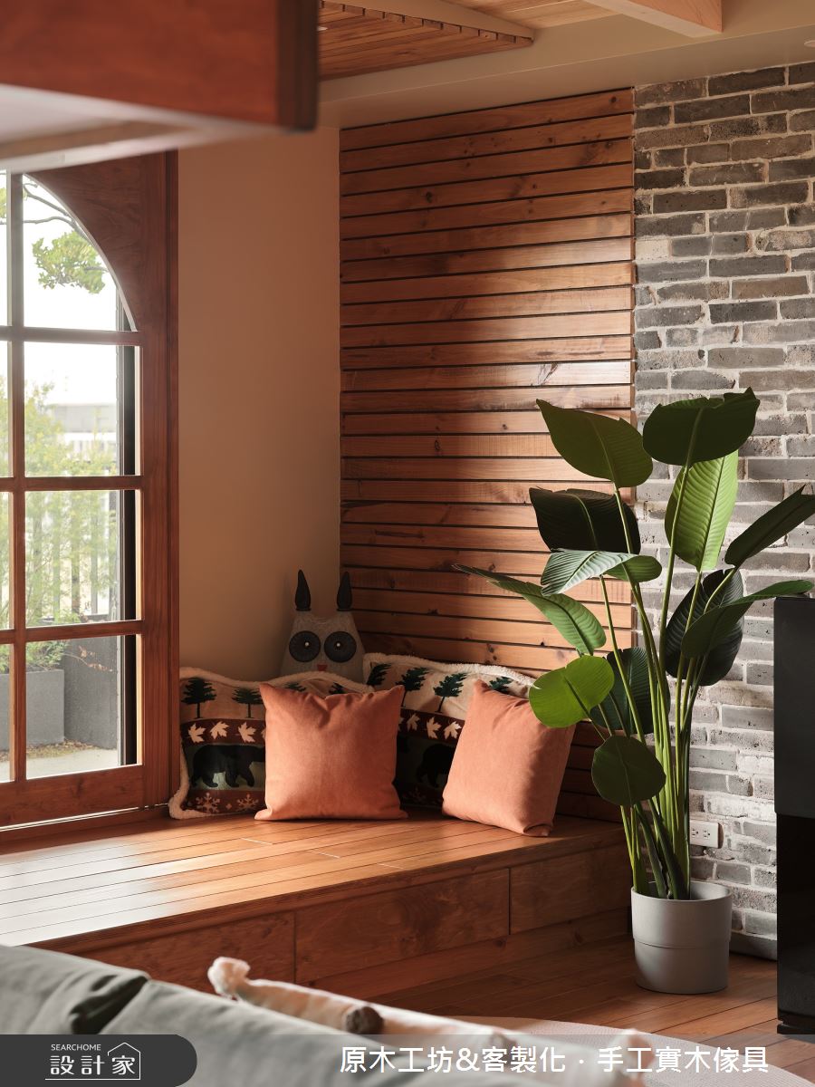 60坪毛胚屋＿混搭風客廳臥榻案例圖片＿原木工坊&客製化．手工實木傢具＿原木工坊_36.城市中的魔法森林之6